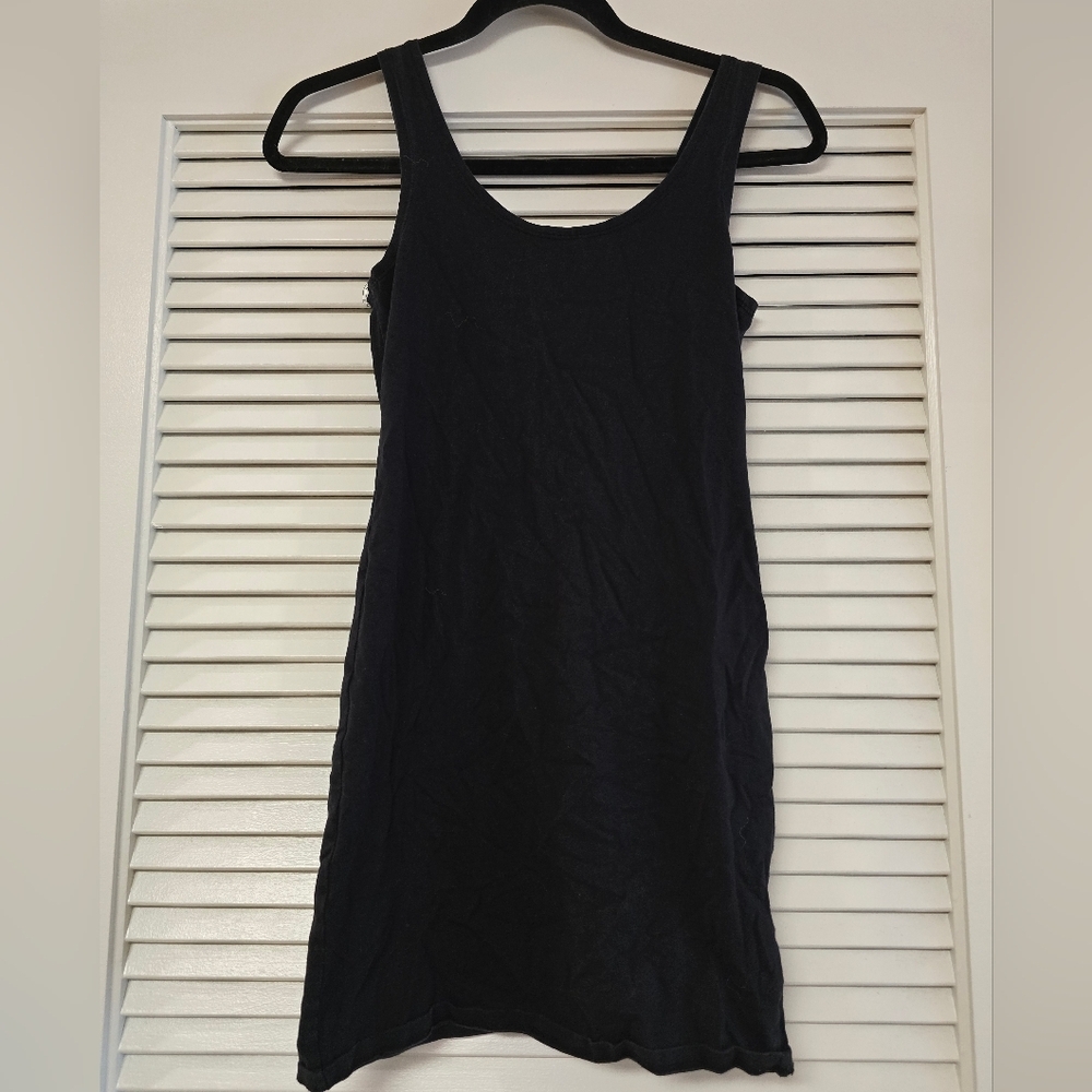 Divided H&M - Black Sleeveless Bodycon Tunic Top/Mini Dress